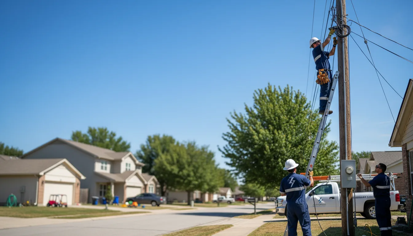 Residential electrician providing installation services in Ogallah, KS